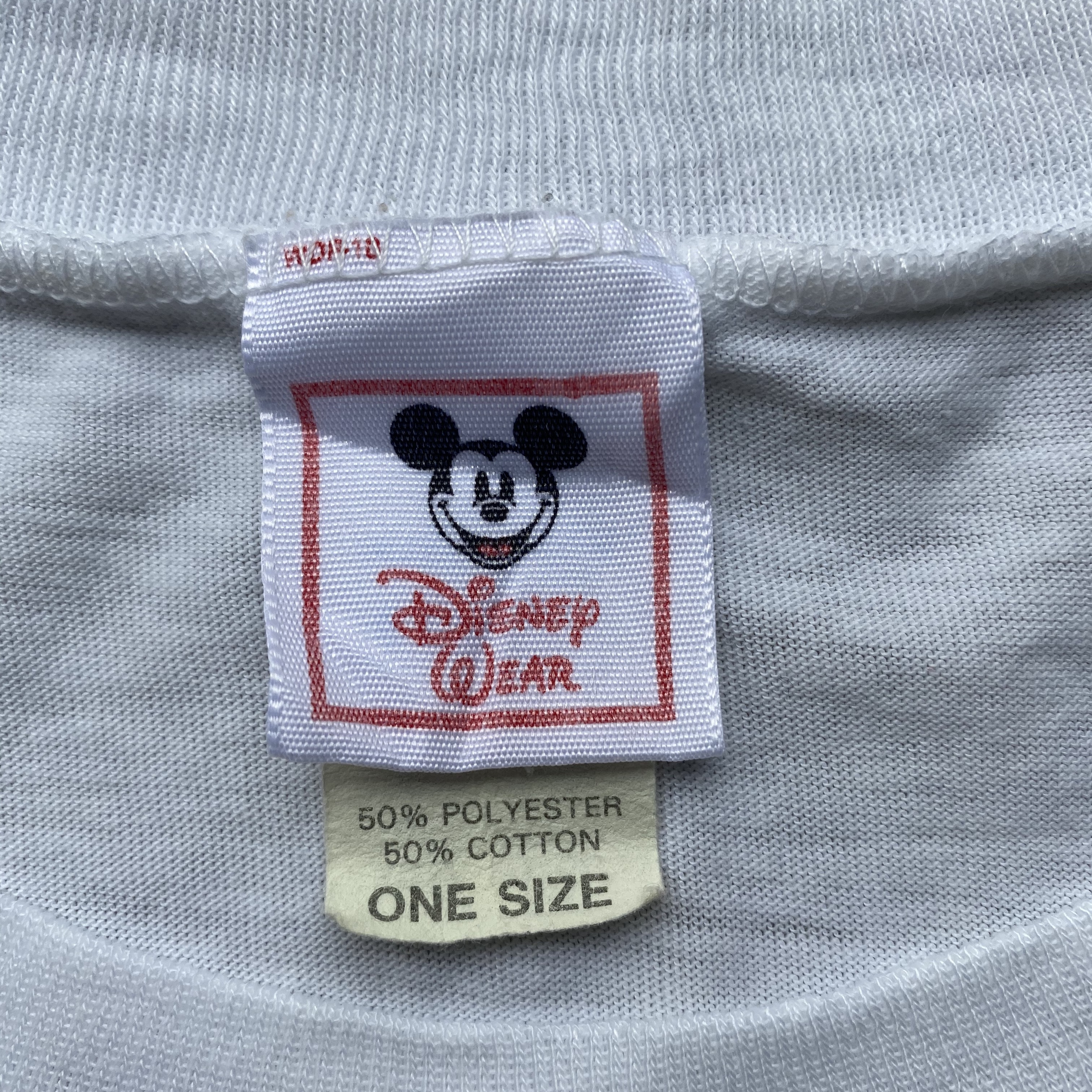 ビッグサイズ 80年代 Disney Wear ディズニー Mickey Mouse ミッキーマウス プリントtシャツ キャラクターtシャツ ワンピース メンズ レディース ワンサイズ 古着 Tシャツ Al Sa Cave 古着屋 公式 古着通販サイト
