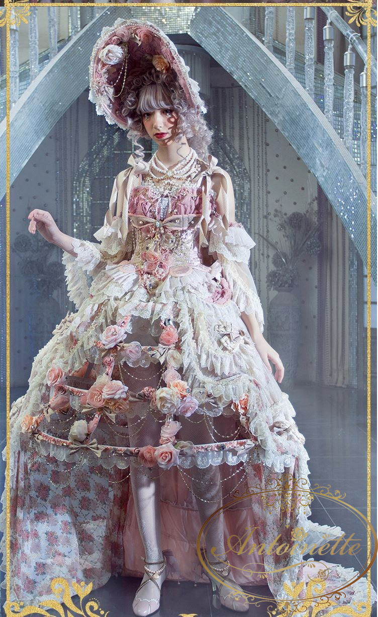 フォトスタジオ 変身写真館 衣装 かわいい ゴスロリ ロリータ ダンサー 舞台 衣装 パレード ボンネット 豪華絢爛 イベント お色直し ドレス Antoinette