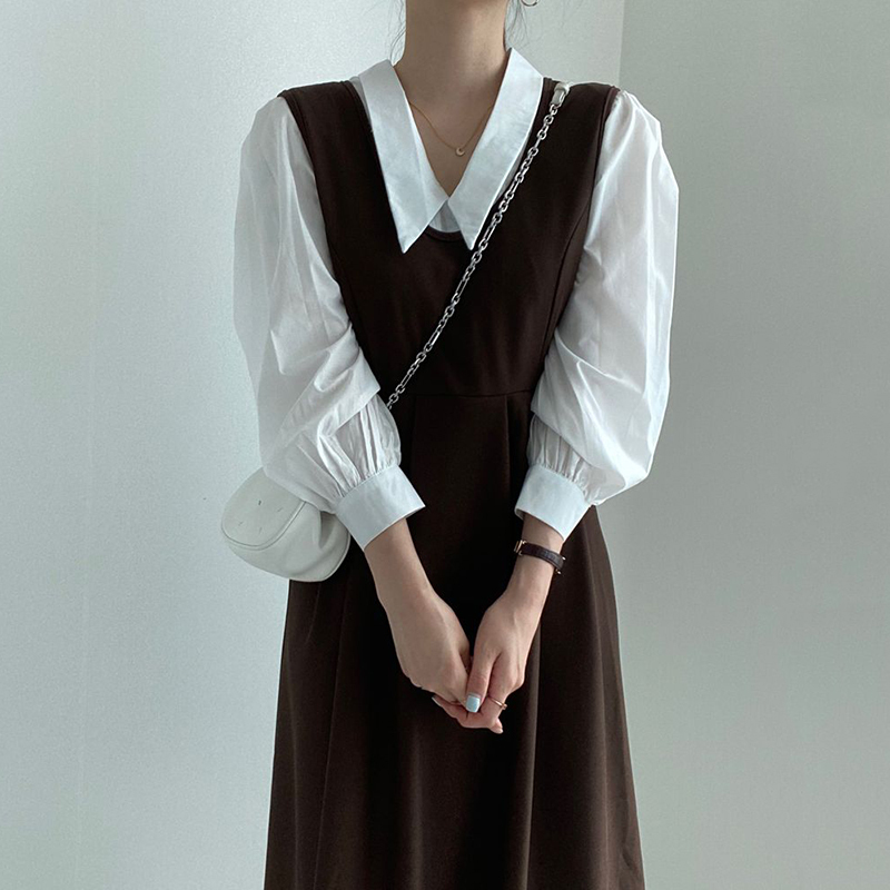 aw 白シャツ バックリボンワンピース 韓国レディースファッション通販 Krex ケーレックス