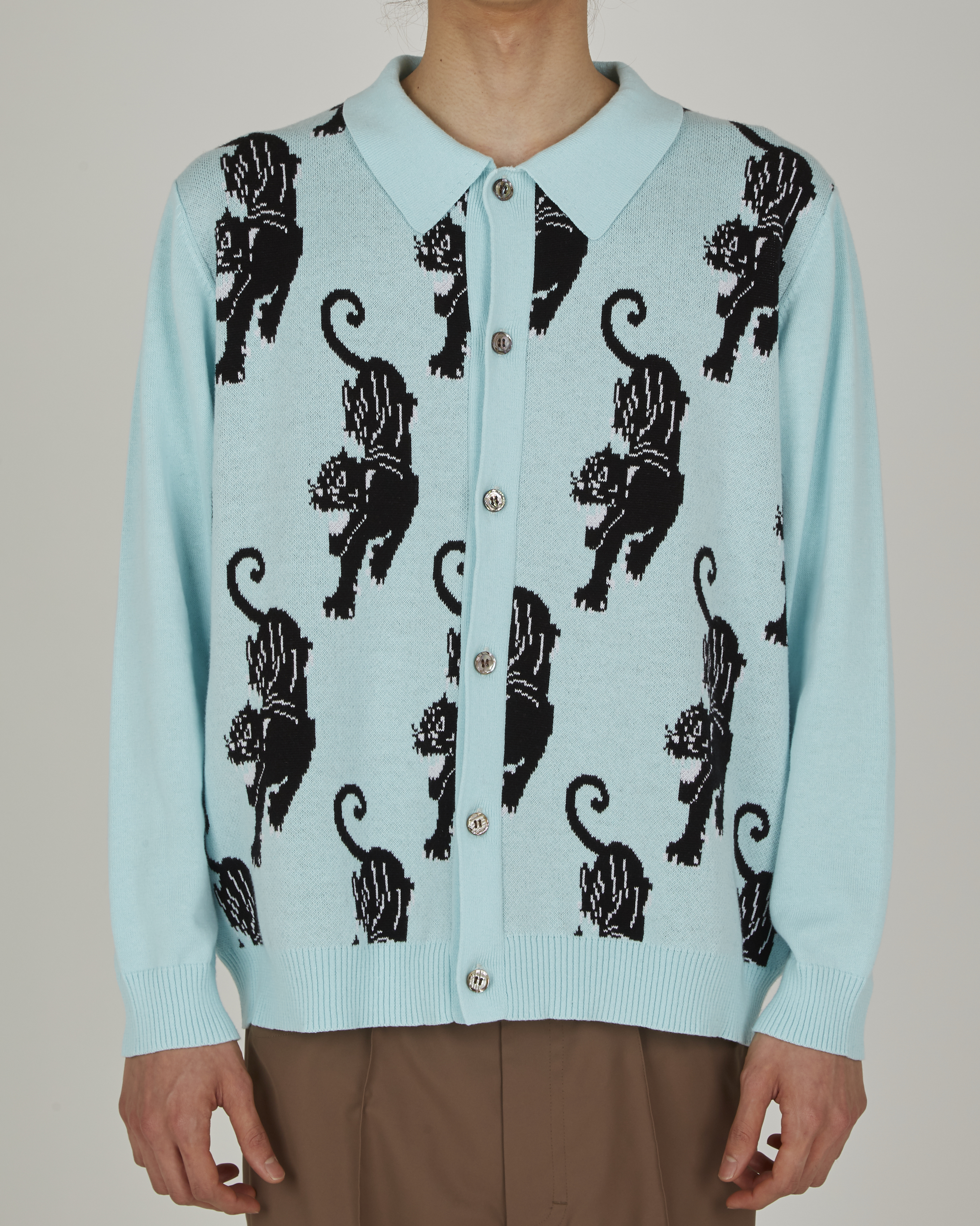 TTT MSW 21AW panther knit cardigan-