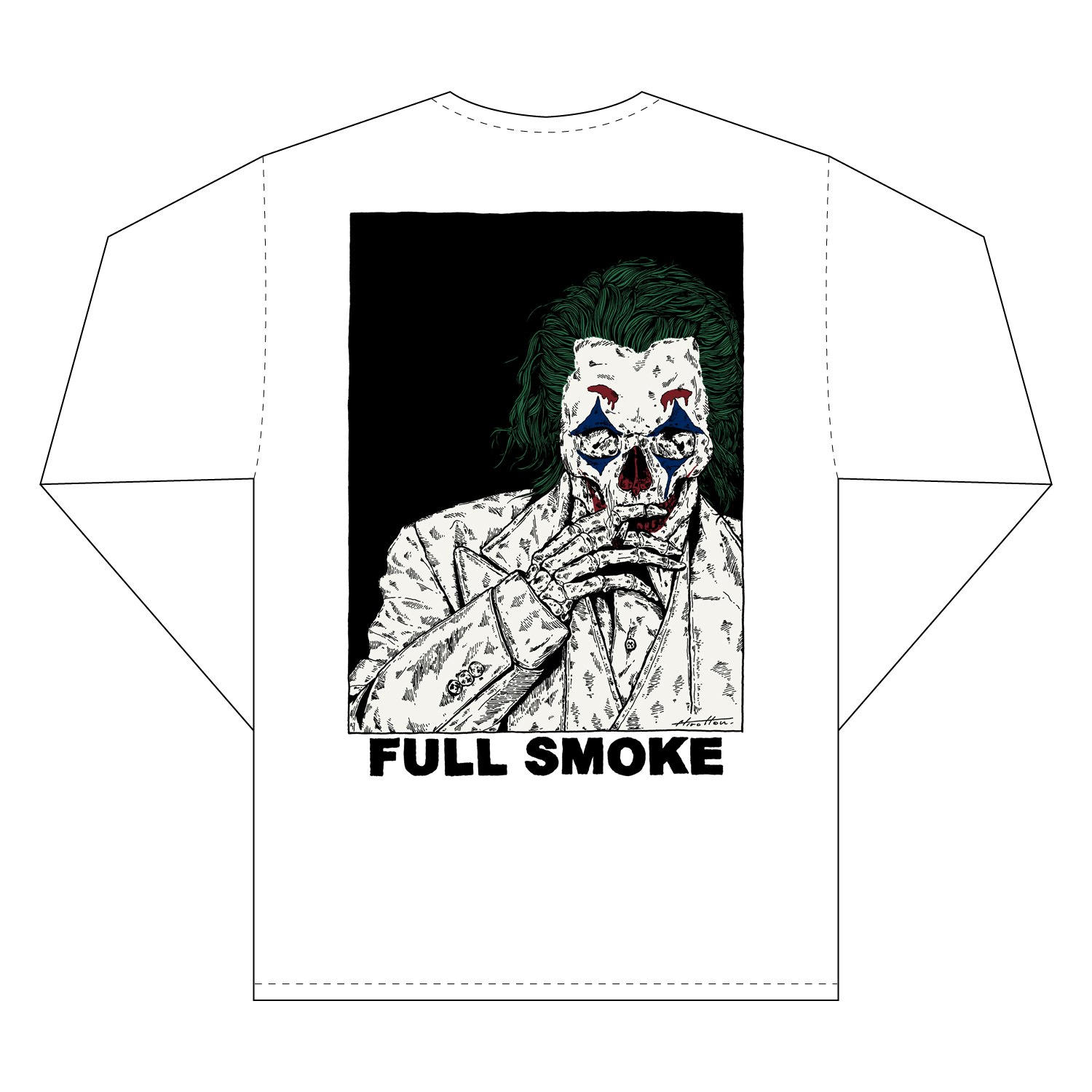 Dogma Joker L S Tee White Hardest Magazine Shop