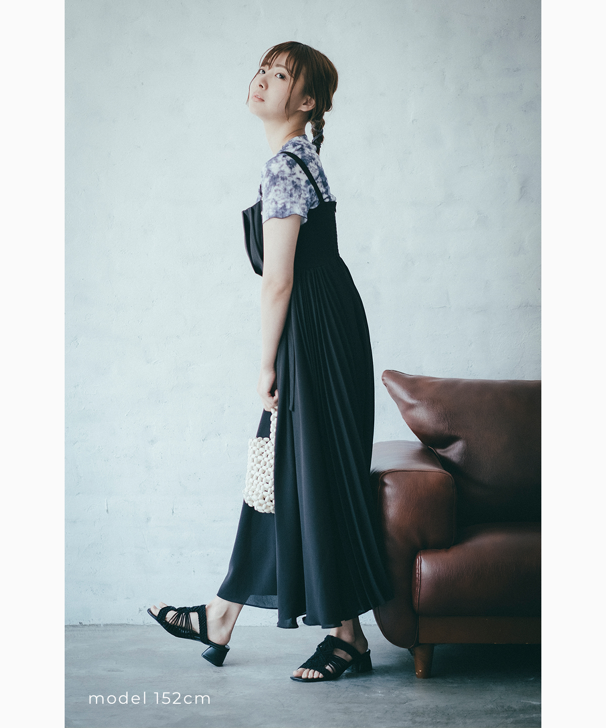 プリーツコンビワンピース Mim