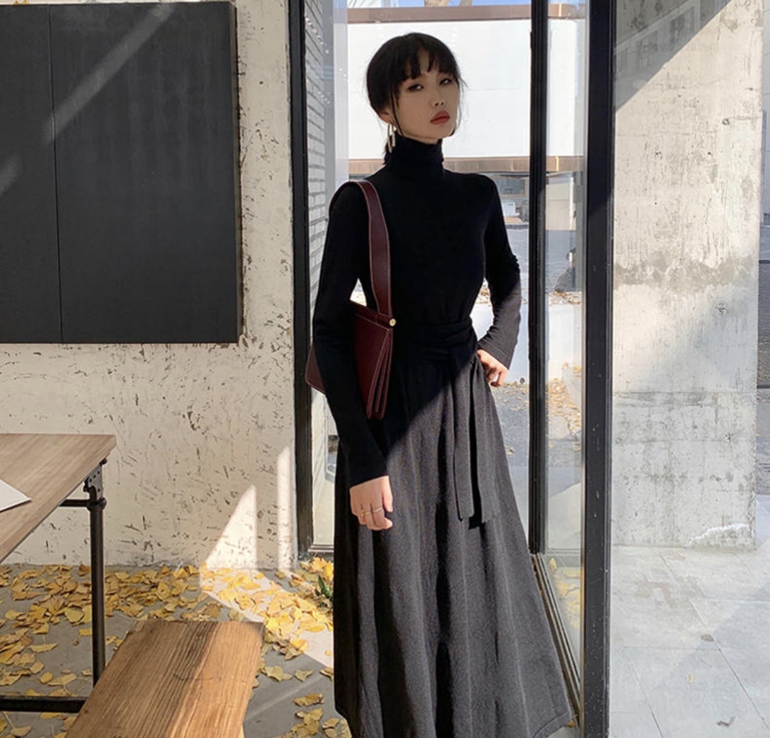 ニットワンピース ロングワンピース フォーマルワンピース ロング ニットワンピ Op0012 Colorful Closet おしゃれなトレンド海外レディースファッション通販 カラフルクローゼット