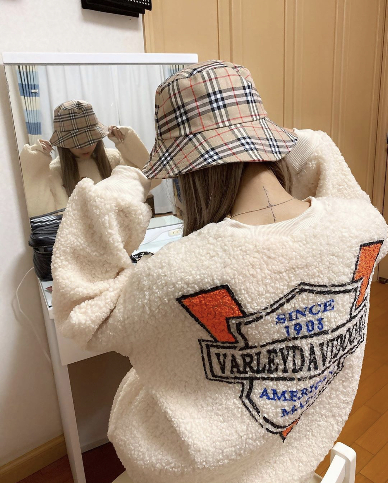 Hashimoto Erika 様愛用中 チェック柄 バケットハット Juice