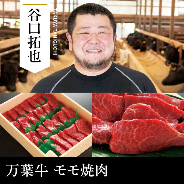 送料無料 谷口畜産 万葉牛 モモ焼肉 500g 肉匠 はなふさ