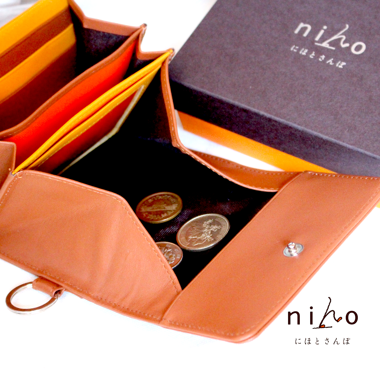 財布 Niho 小銭が取り出しやすい財布 送料無料 Dfshop