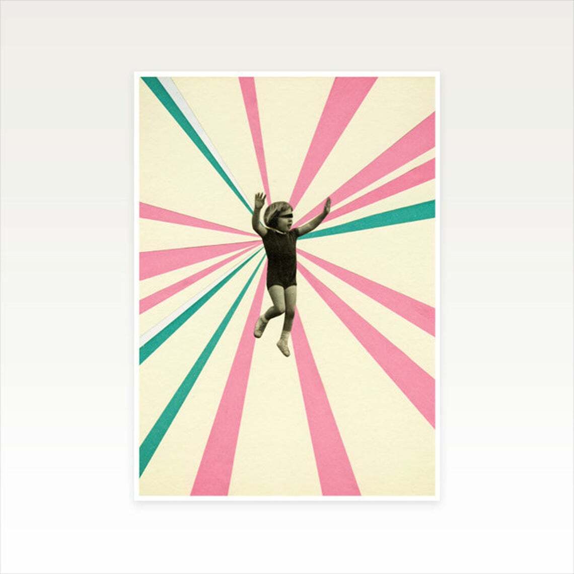 Play Unframed A5 Print ミニポスター アートプリント コラージュ チル 工場