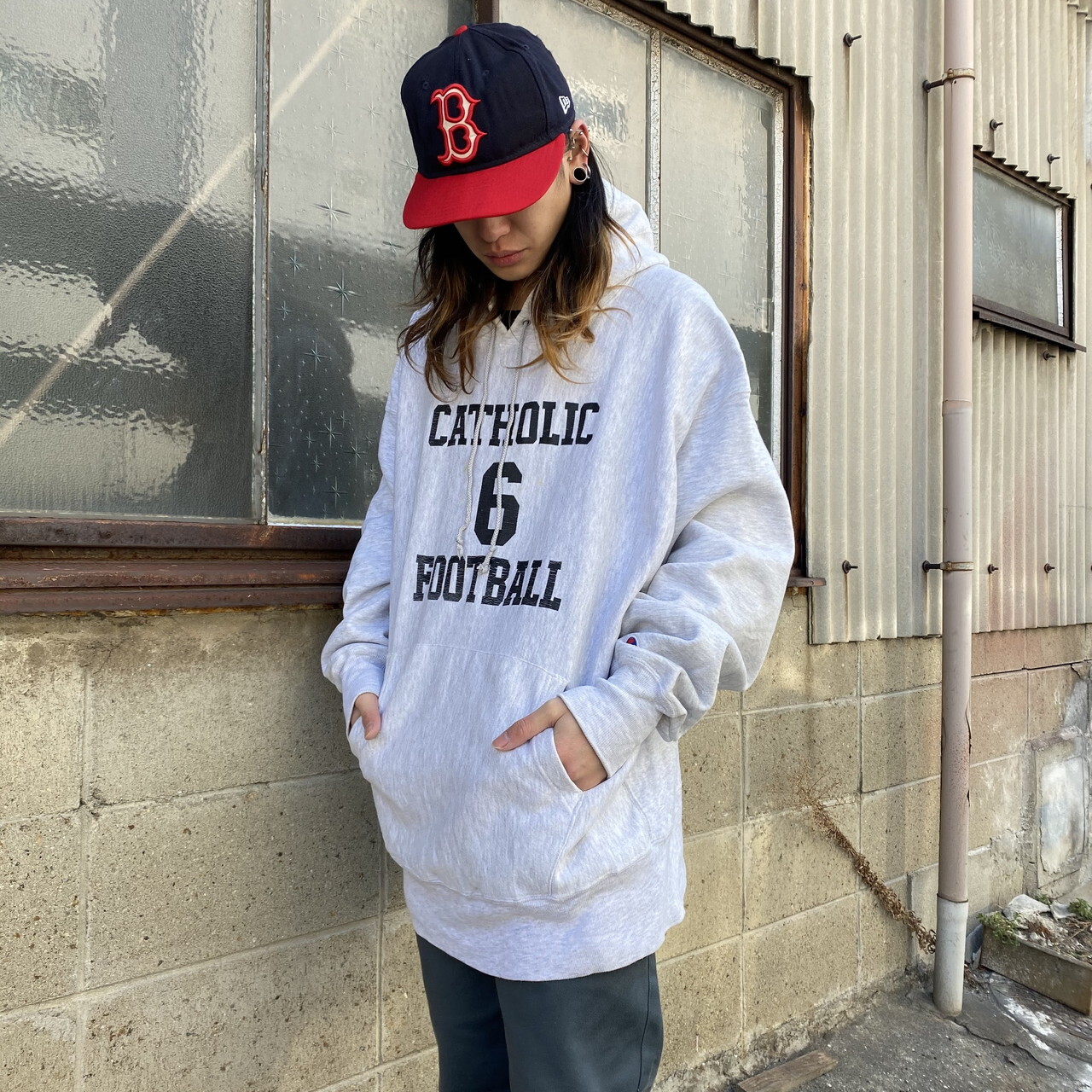 ビッグサイズ チャンピオン リバースウィーブ スウェットパーカー メンズxxl 古着 Champion Reverse Weave トレーナー グレー パーカー Cave 古着屋 公式 古着通販サイト ビッグサイズ チャンピオン リバースウィーブ スウェットパーカー メンズxxl 古着 Champion Reverse Weave トレーナー グレー パーカー Cave 古着屋 公式 古着通販サイト