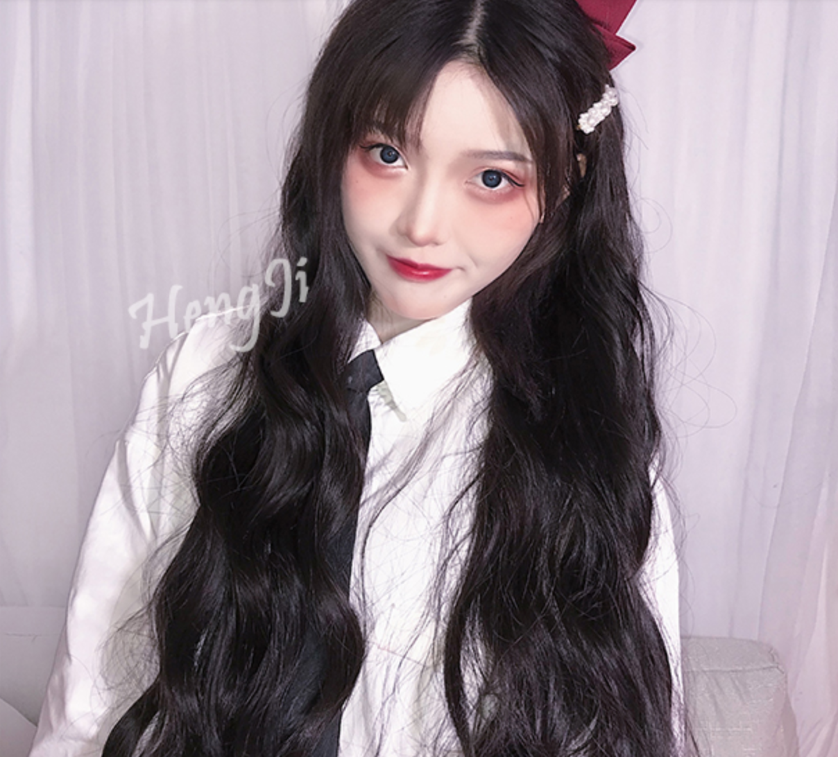 コスプレ ハーフウィッグ ポイントウイッグ かわいい ロリータ かつら ロングヘア ウエーブ 前髪なし韓国 458 Sweetly