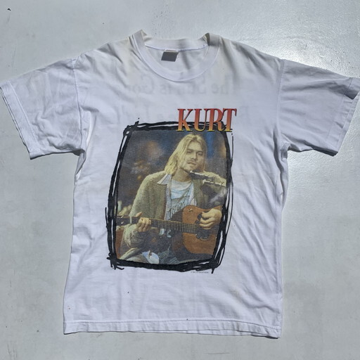 希少XL 90s NIRVANA Kurt Cobain ヴィンテージ Tシャツ-