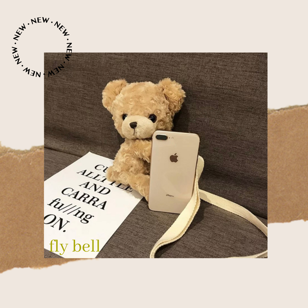 即納 ふわもこベアバッグ 海外ファッション くま ポシェット ショルダーバッグ インポート ぬいぐるみ ふわふわ 韓国ファッション 海外子供服 Fly Bell Import Select Shop