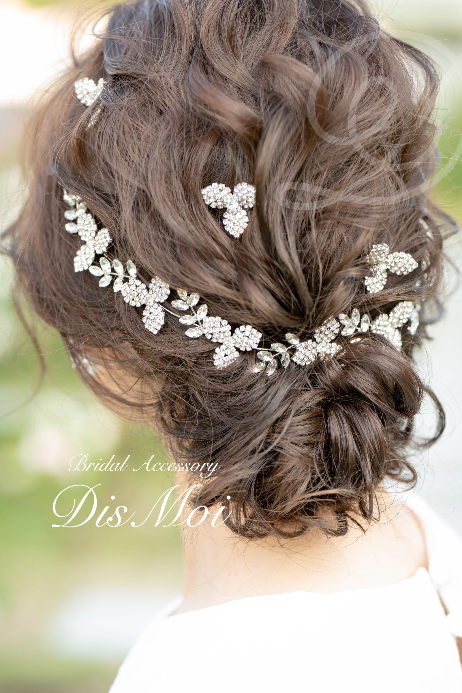 ヘッドドレス ヘアピンセット ブライダルヘッドドレス Hdp 06 Dismoi ディモア ブライダルアクセサリーショップ ウェディングアクセサリー