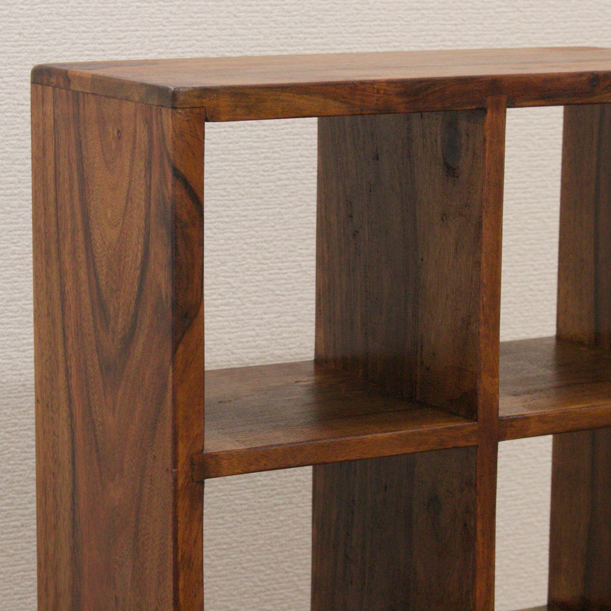 シーシャムウッド Cdラック 木製 Cdボックス 天然木 無垢材 Cd収納box 収納棚 小物入れ 収納ボックス キッチン収納 飾り棚 雑貨屋リエット