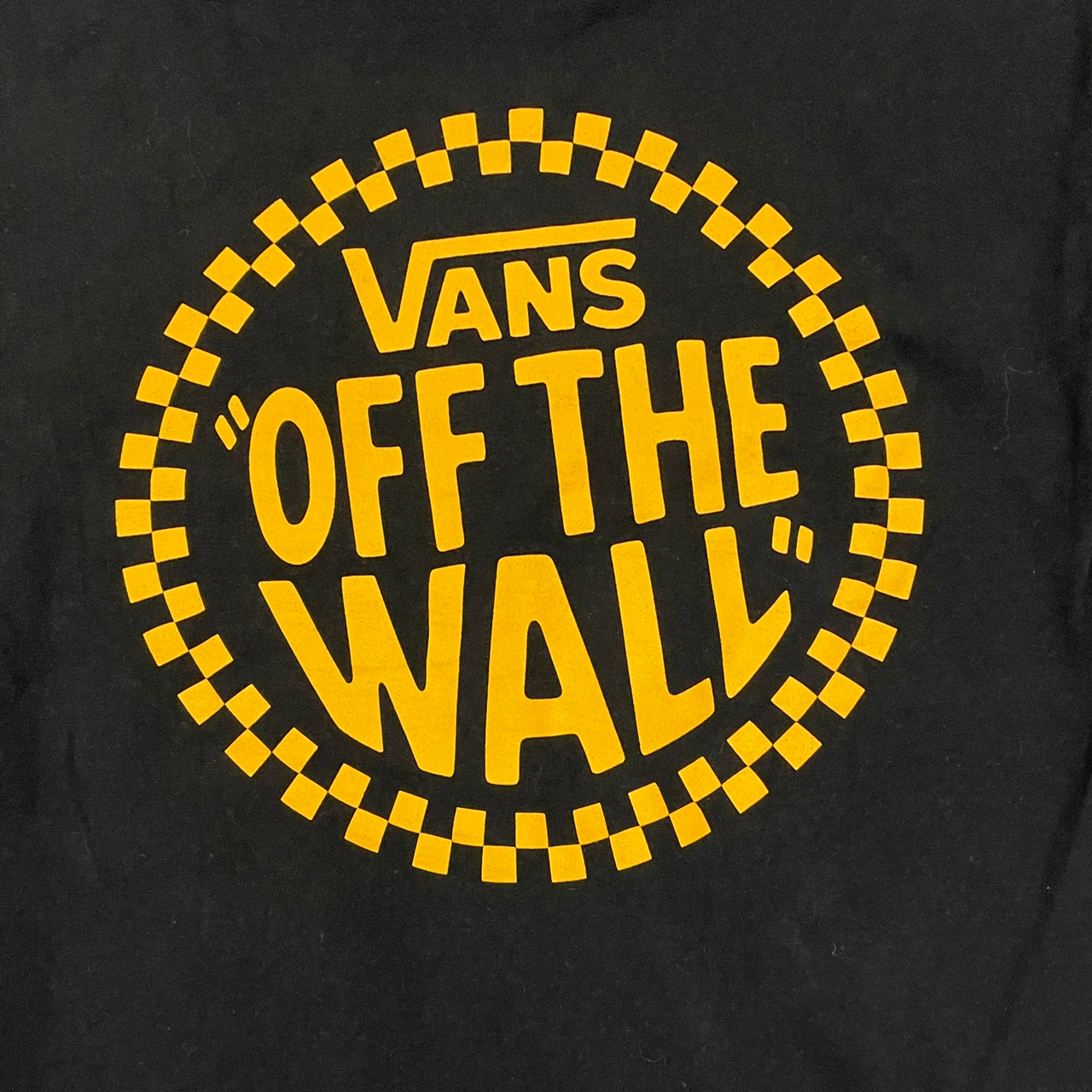 Used 古着 Vansバンズoff The Wallバックプリントロゴtシャツ ブラックs Secca Eshop