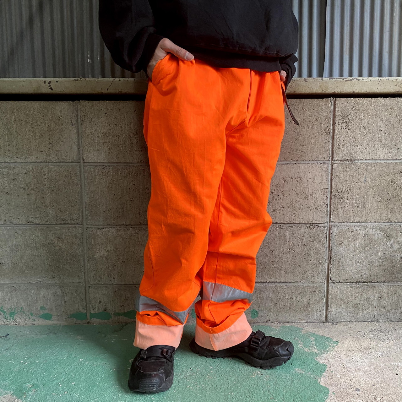 3m Scotchlite 2タック入り リフレクター ユーロワークパンツ メンズw35 古着 オレンジ ロングパンツ All15 Cave 古着屋 公式 古着通販サイト