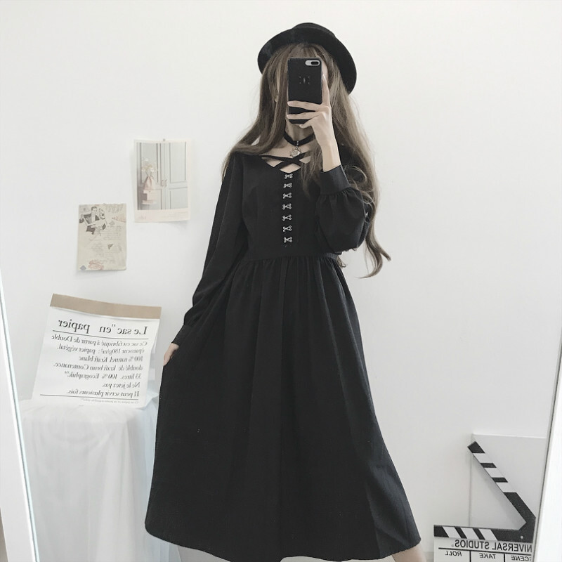 クロスデザイン かわいい 魔女 コスプレ 悪魔 ロリ ゴスロリ ワンピース r285 Rumina Select Shop クロスデザイン かわいい 魔女 コスプレ 悪魔 ロリ ゴスロリ ワンピース r285 Rumina Select Shop