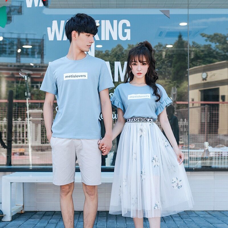 リンクコーデ カップル Tシャツワンピース シースルースカート メンズシャツ 0064 夫婦 親子 カップルのリンクコーデ専門店 Pair Cele ペアセレ