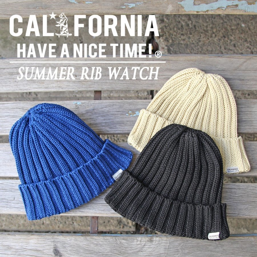 California Have A Nice Time カリフォルニアハブアナイスタイム Summer Rib Watch Kkn 050 サマーリブワッチ ニットビニー メンズ レディース ブランド Have A Nice Time Store