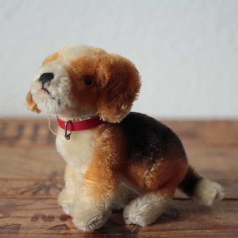 11 アンティークシュタイフ Beagl ビーグル犬 10cm Usagi