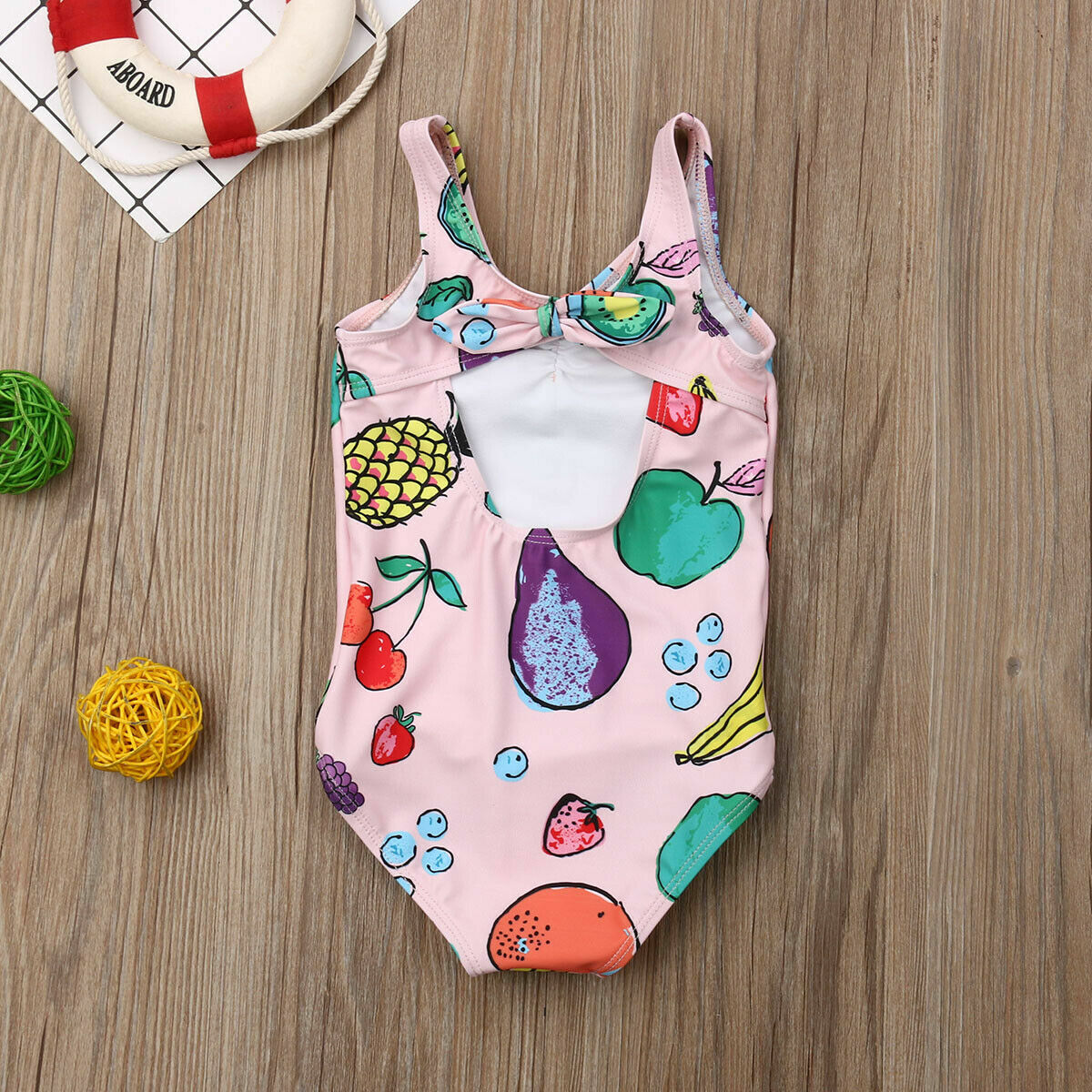 送料無料 4柄 女の子 水着 フルーツ りんご リンゴ イチゴ スイムウェア ガール 女の子 赤ちゃん ベビー キッズ 6ヶ月 1歳 2歳 3歳 4歳 5歳 La Preference