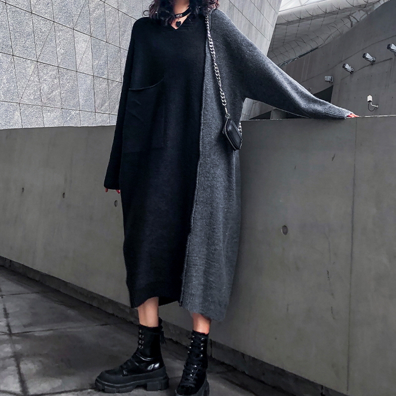 プライスダウン30 Off モード系 ワンピ ハイネック ゆったり ロング丈 秋冬 大人きれいめ キレカジ ストリート系 オルチャン 原宿系 代 30代 100 本物保証 Www Iacymperu Org