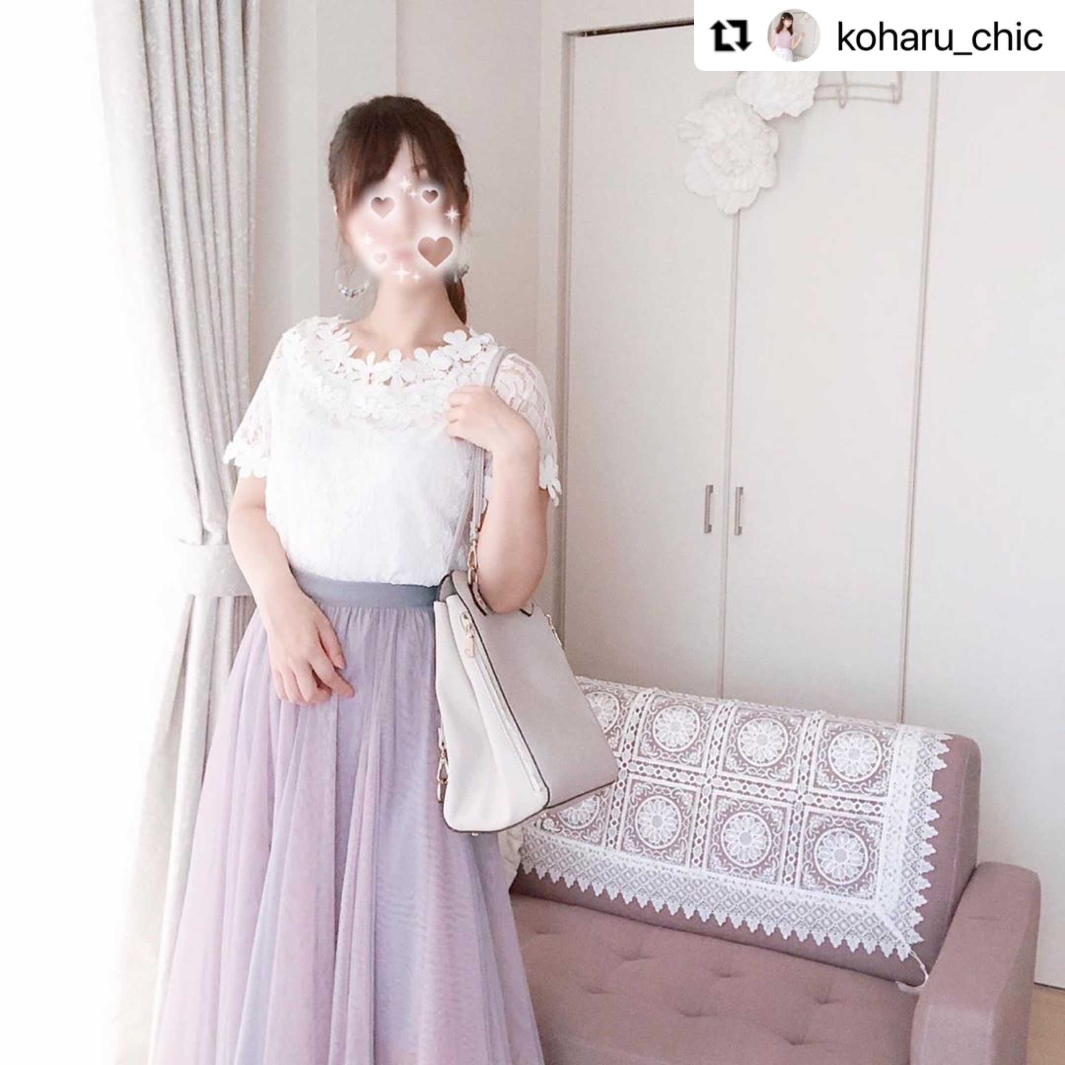 Koharu Chic様着用 ２カラーロングチュールスカート Sk002 Mimipecher ミミペシェ