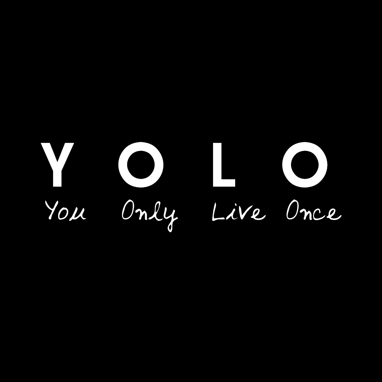 ウォールステッカー 名言 Yolo You Only Live Once 白 光沢 Iby アイバイ ウォールステッカー 通販