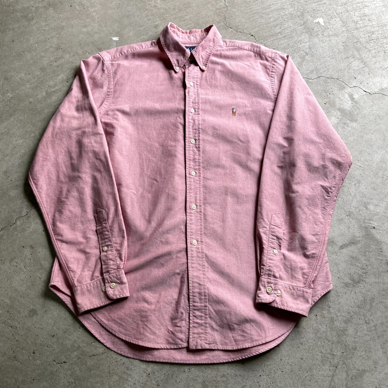 Ralph Lauren ラルフローレン ピンク 長袖 オックスフォードシャツ メンズxl相当 古着 ボタンダウンシャツ 長袖シャツ Al2109 Cave 古着屋 公式 古着通販サイト