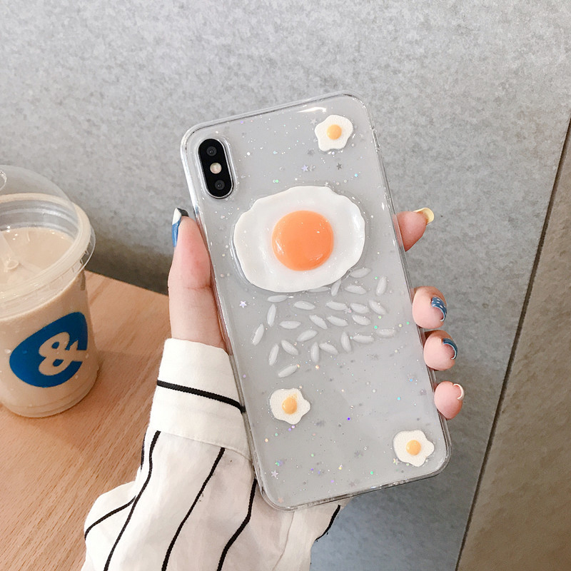 K913 人気の食べ物柄シリーズ 目玉焼きアートデザインiphoneケース I Deco イデコ Selectshop Gegumi