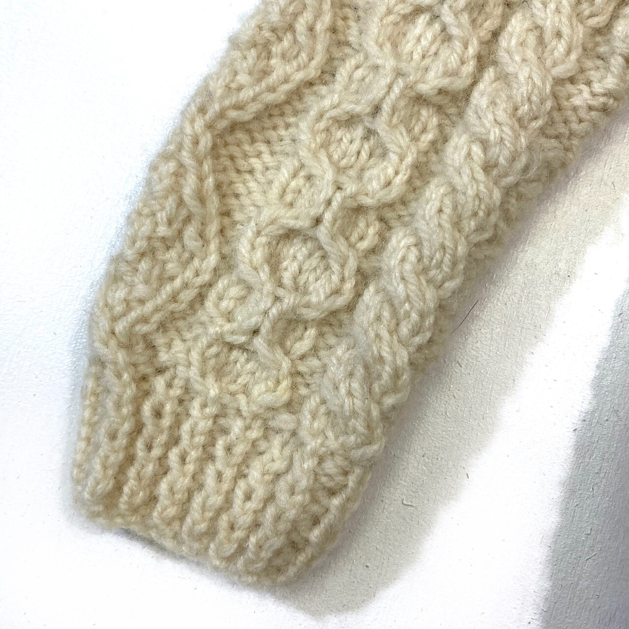 kids】アイルランド製 フィッシャーマン ウールニットカーディガン