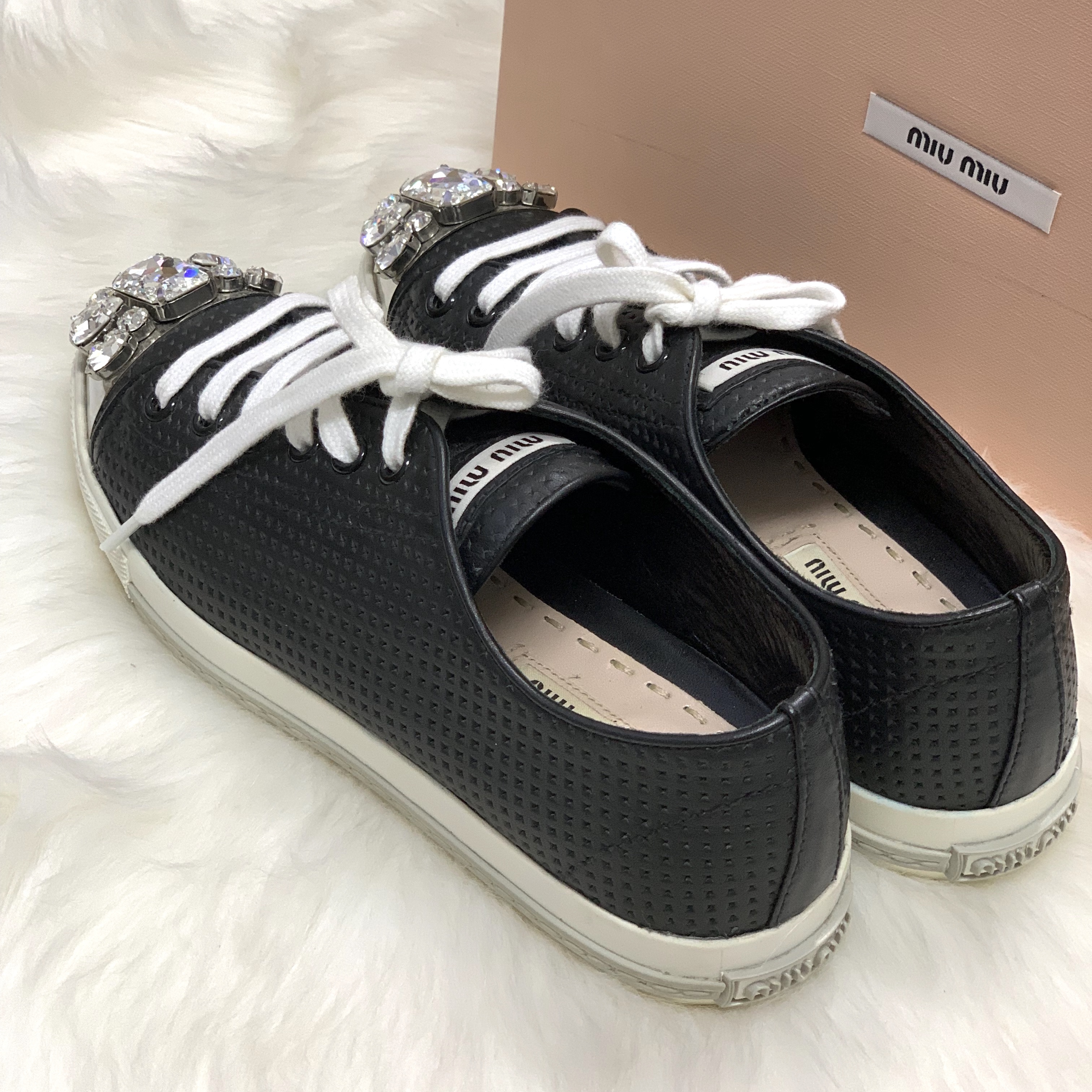 955 Miumiu ミュウミュウ ビジュー スニーカー Mycloset