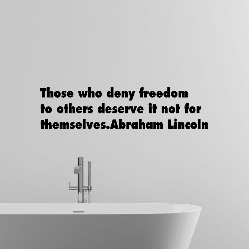 新生活の季節に向けて エイブラハム リンカーン 名言の壁飾り ウォールステッカー おしゃれ おすすめ 貼ってはがせる Interiorwall インテリアウォール 本店