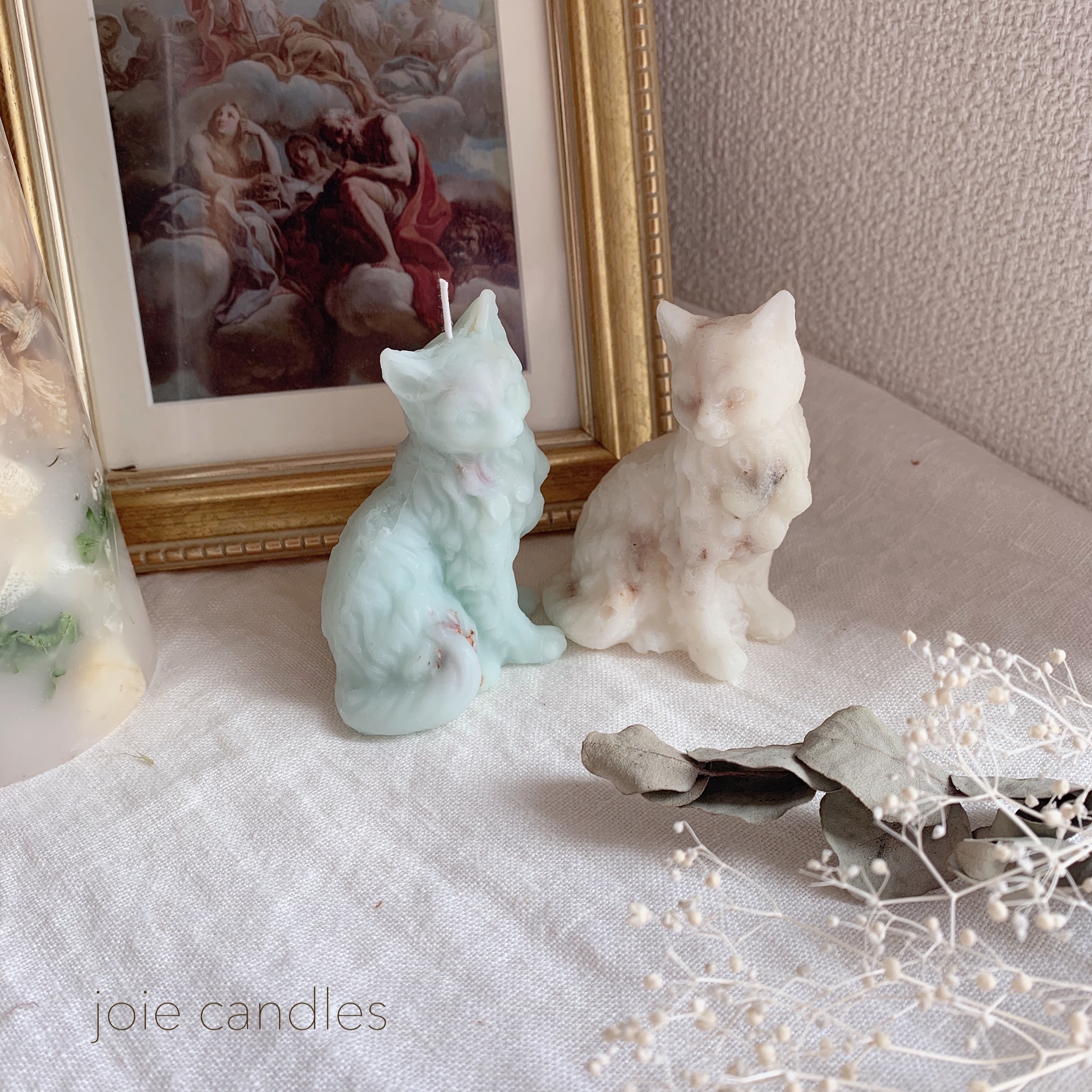 カラーが選べる ネコキャンドル オーダーページ Joie Candles