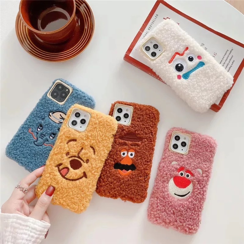 即納商品 送料無料 もこもこ ぬいぐるみ イラスト 刺繍 Iphoneケース スマホケース Selectshop Aya