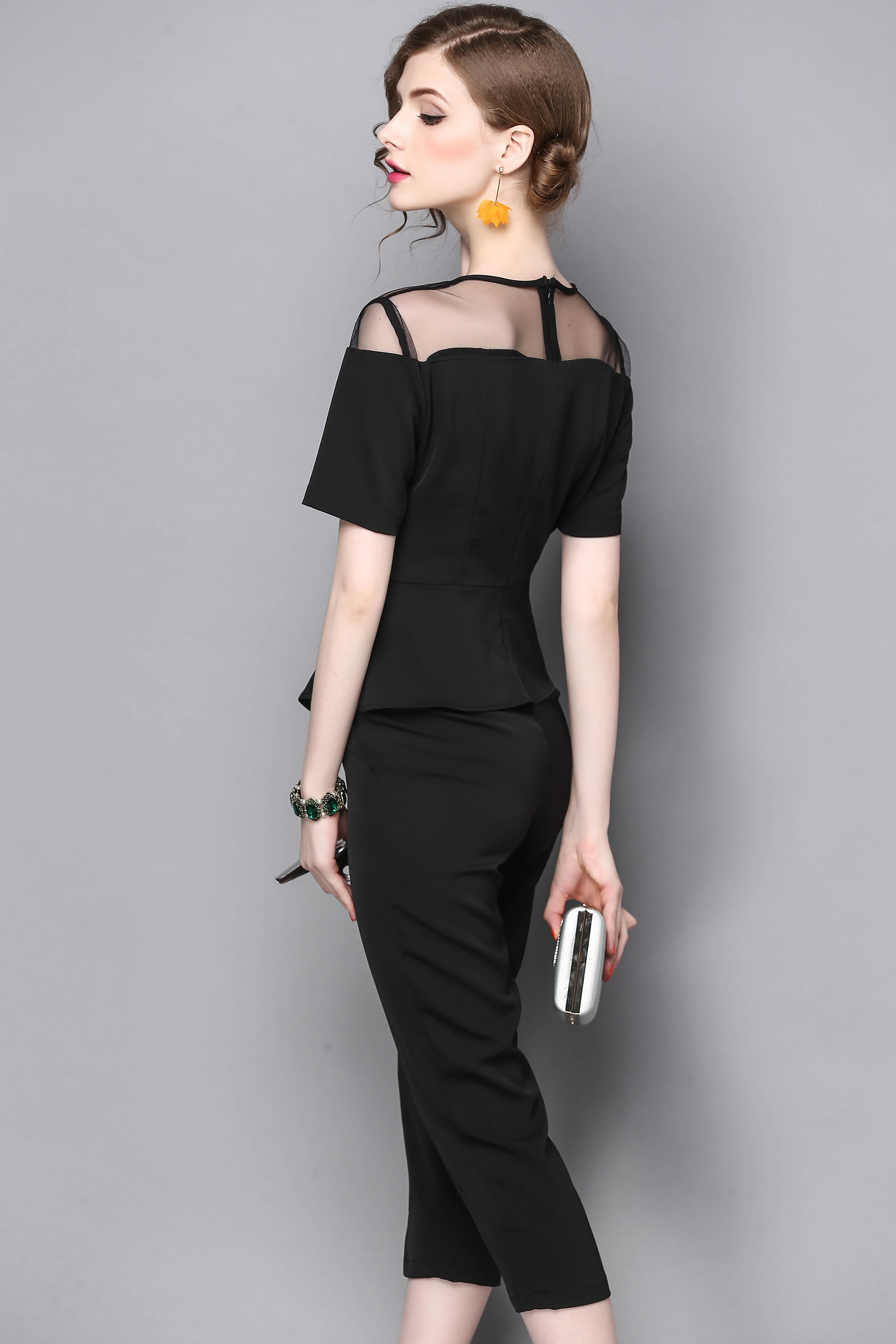 結婚式パーティドレスペプラム セットアップ パーティドレス 結婚式ドレス 結婚式二次会 お呼ばれ 代 30代 40代 ワンピース ワンピドレス 秋新作 ドレス Dress Seven