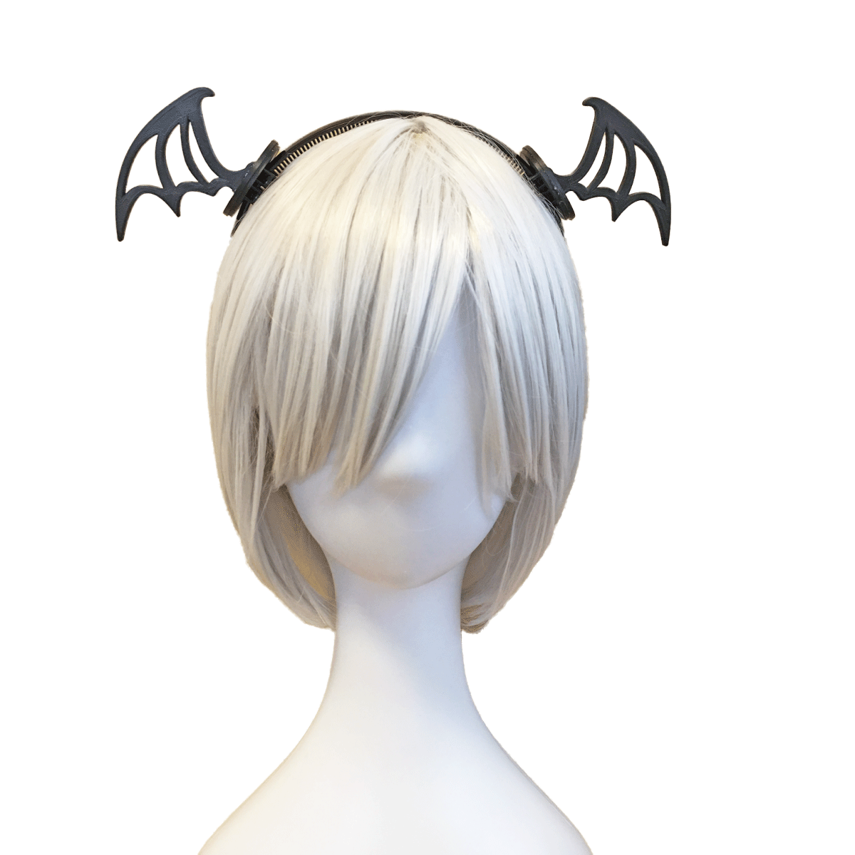 悪魔の角7型 小 コウモリの羽 ハロウィン コスプレ用 カチューシャ付き Newcom