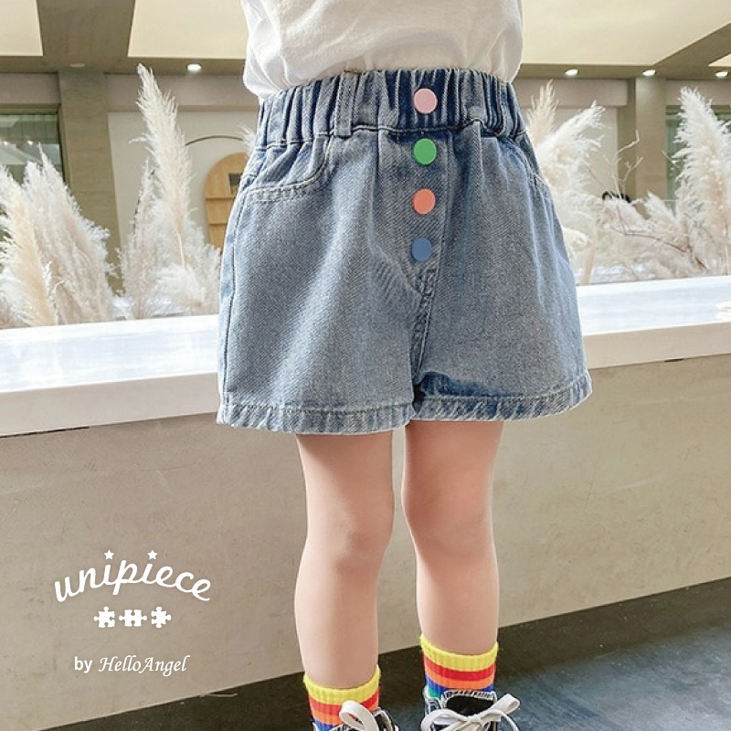 Unipiece ショートパンツ 007 ジーパン ショーパン 110 1 130 140 ボトムス キッズブランド 可愛い ユニピース 送料無料 子供服 Helloangel