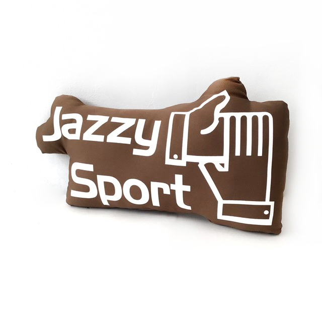 Jsロゴ クッション コーヒーブラウン Jazzy Sport Shimokitazawa