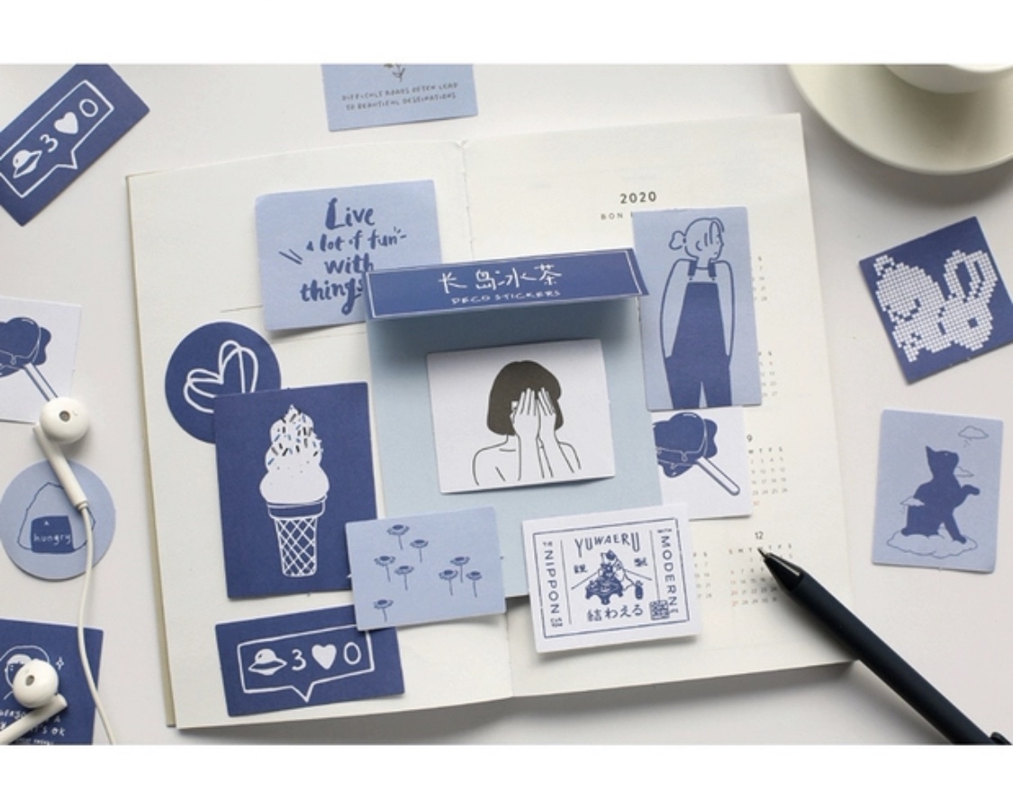 アートステッカー 韓国デザインイラストステッカー シール スケジュール帳 手帳 日記 無印 韓国雑貨 韓国 韓国デザイン Nuance You 韓国インテリア 韓国ファッション 北欧インテリア 海外インポート品 通販shop
