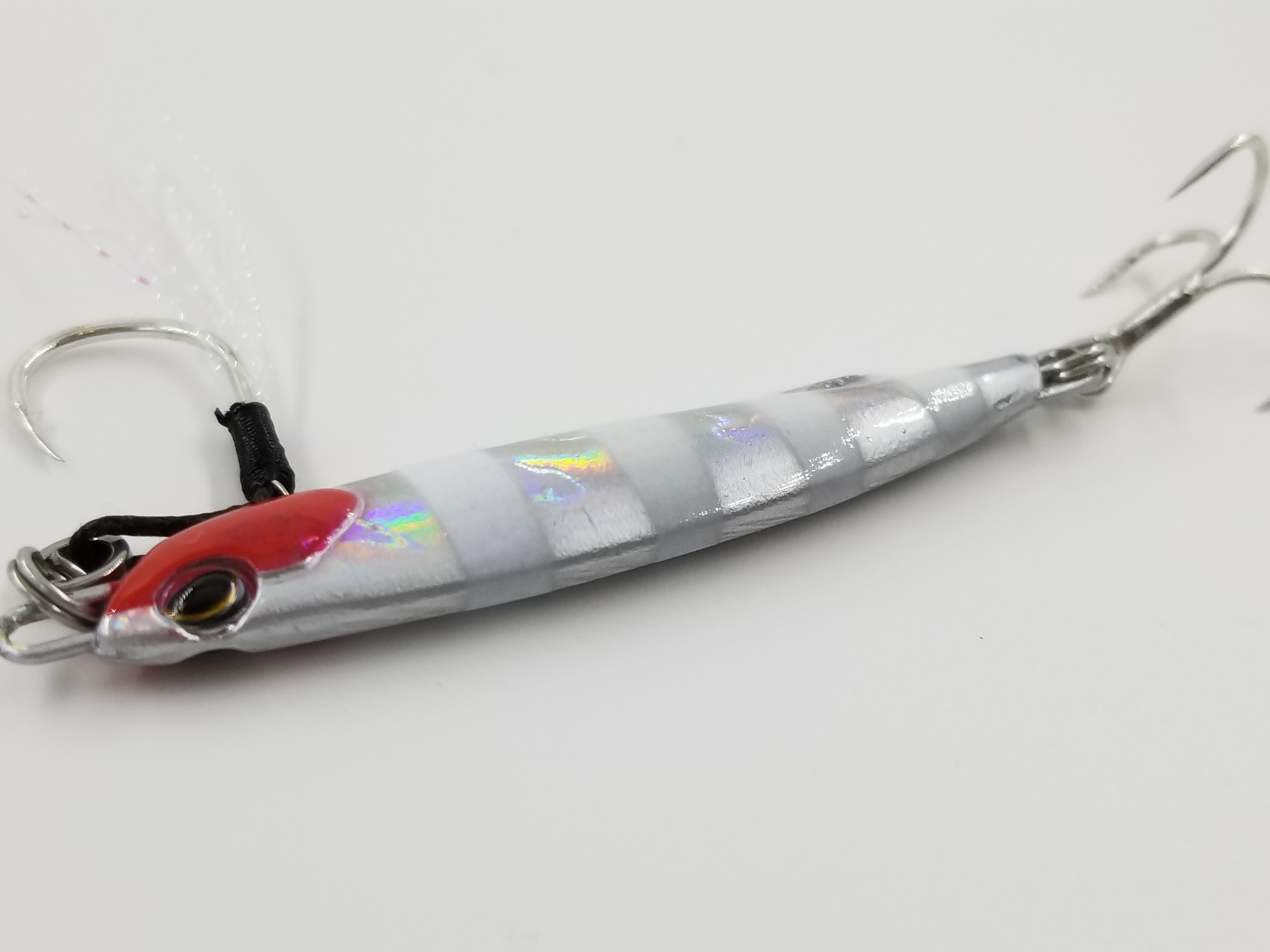 Allblue ２０ｇ メタルジグ キャストジギング スリムタイプ レッドヘッドゼブラグロー 釣之屋 Azon Fishing Tackle