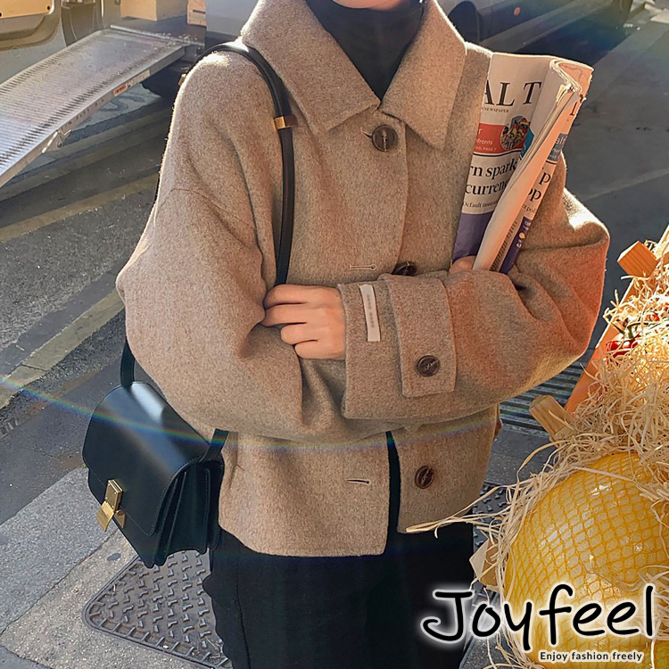 ショート丈 ステンカラーコート アウター レディースファッション通販joyfeel ジョイフィール