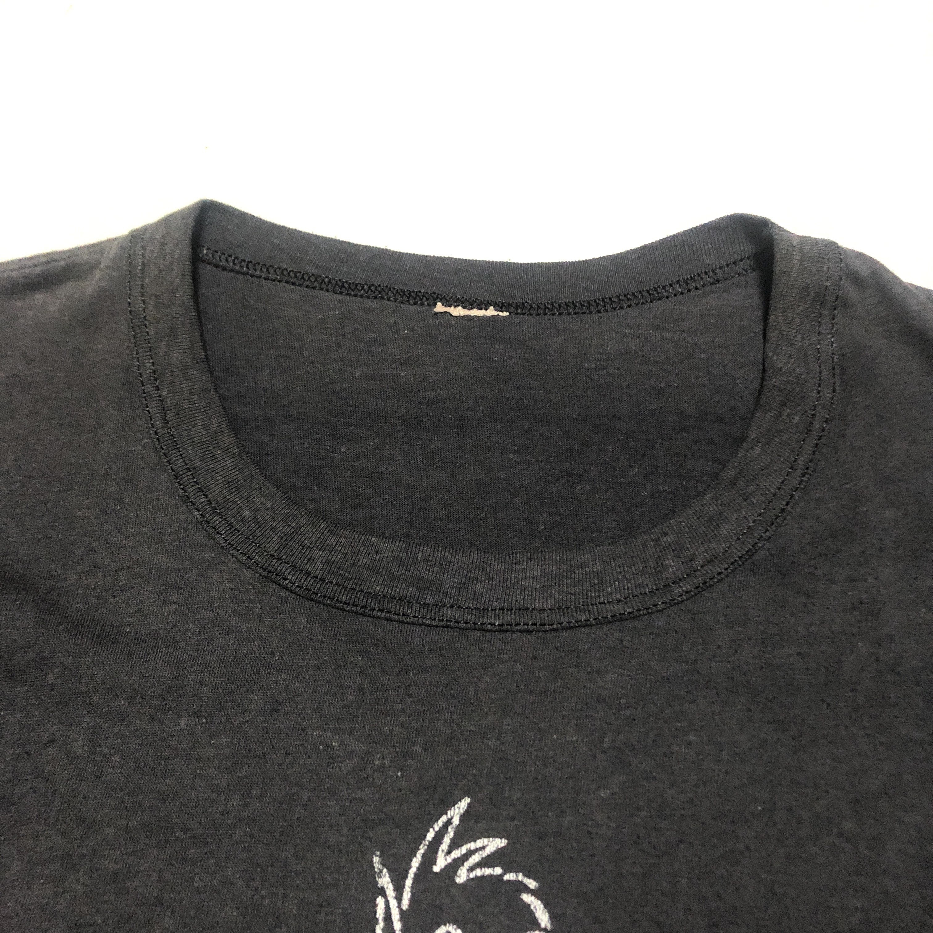 80 S Duck Off ビンテージ ドナルドダック Tシャツ 大判プリント ディズニーミッキー 黒 M程度 ヴィンテージ古着 アンティーク商品取扱い Black Smith ブラックスミス ミッドセンチュリー 昭和アンティーク