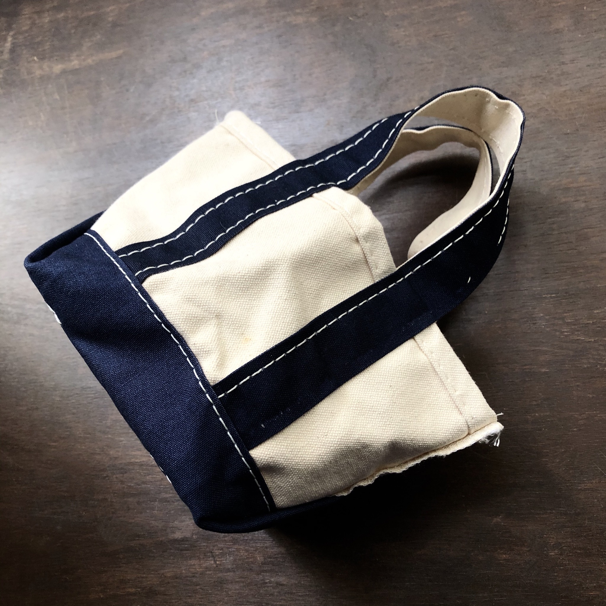 Vintage L L Bean Mini Mini Tote Bag Made In Usa L L ビーントートミニミニバッグ Usa製 Sugar Spun Sister Vintage Used