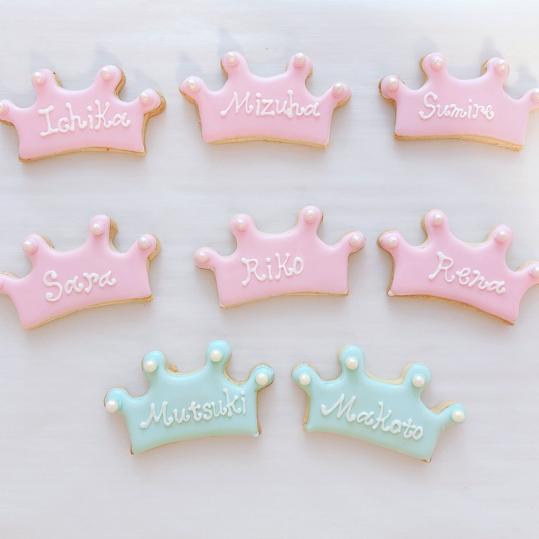 Princess Cookies プリンセスのティアラのアイシングクッキー Samuel Cookies サミュエルクッキーズ