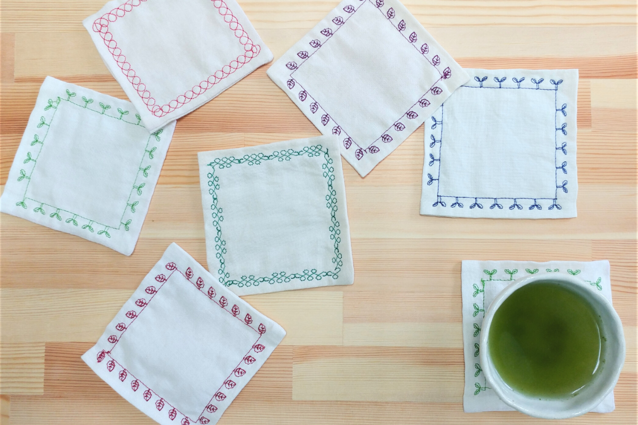 茶染めコースター くすみおばさんの手作りお茶染めコースター 末吉製茶工房 オンラインショップ