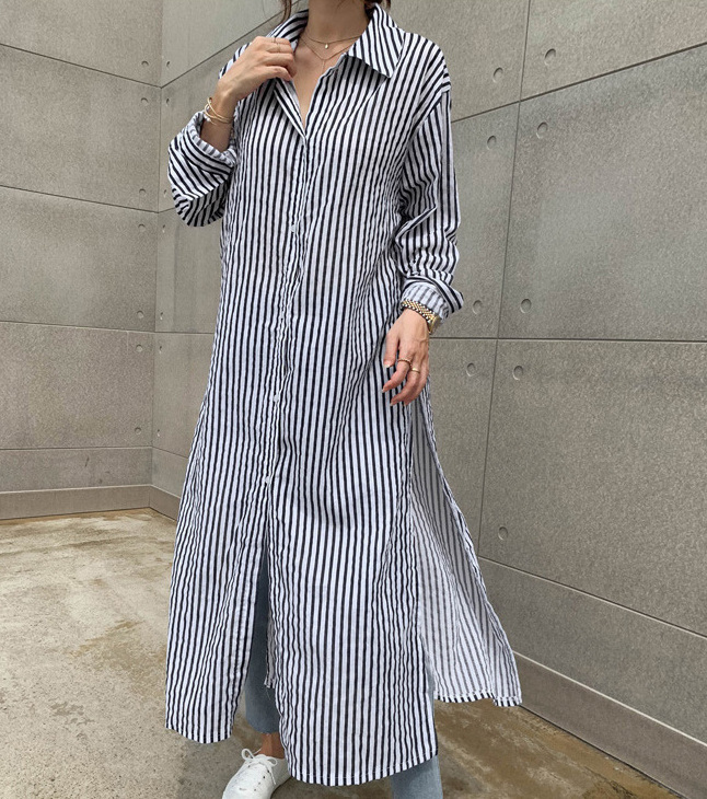 735 カッターシャツワンピース Juｗel