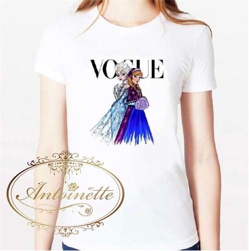 キッズ レディース プリンセス Uネック ｔシャツ おしゃれ 大人可愛い ディズニー プリンセス 半袖 春夏 秋冬 インナー Antoinette