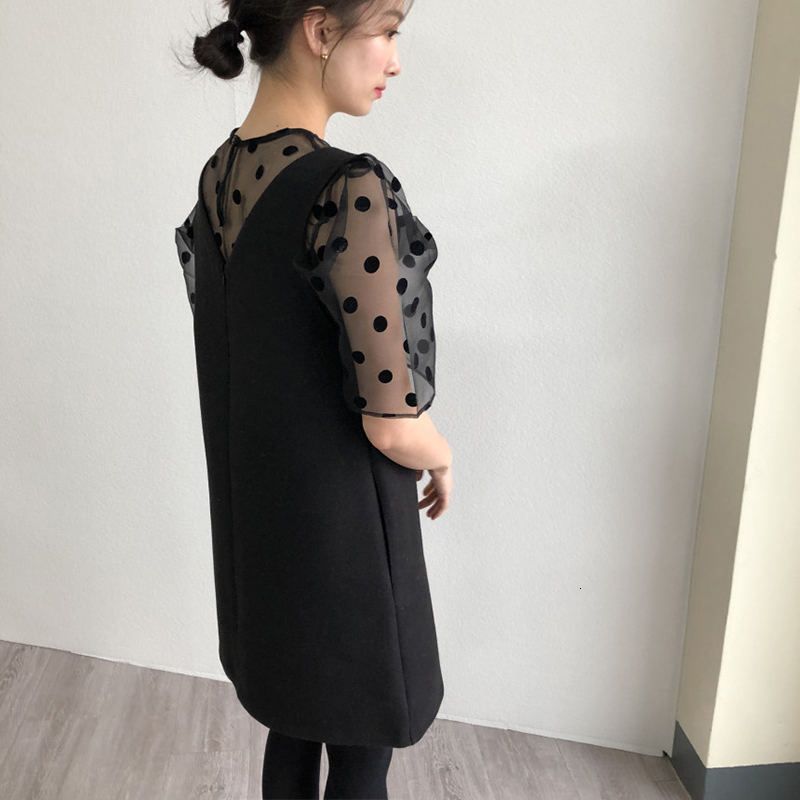 予約 S Mサイズ セットアップ ドット メッシュ トップス ノースリーブ 膝丈 タンク ワンピース レディース Anoel