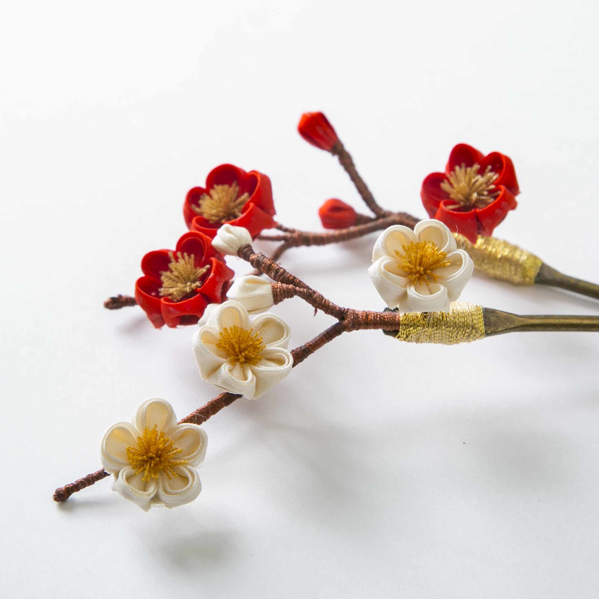 Kakei Ipponzashi Edasaki Kanzashi 花兄一本挿 枝先簪 Inside Local Japan Shop