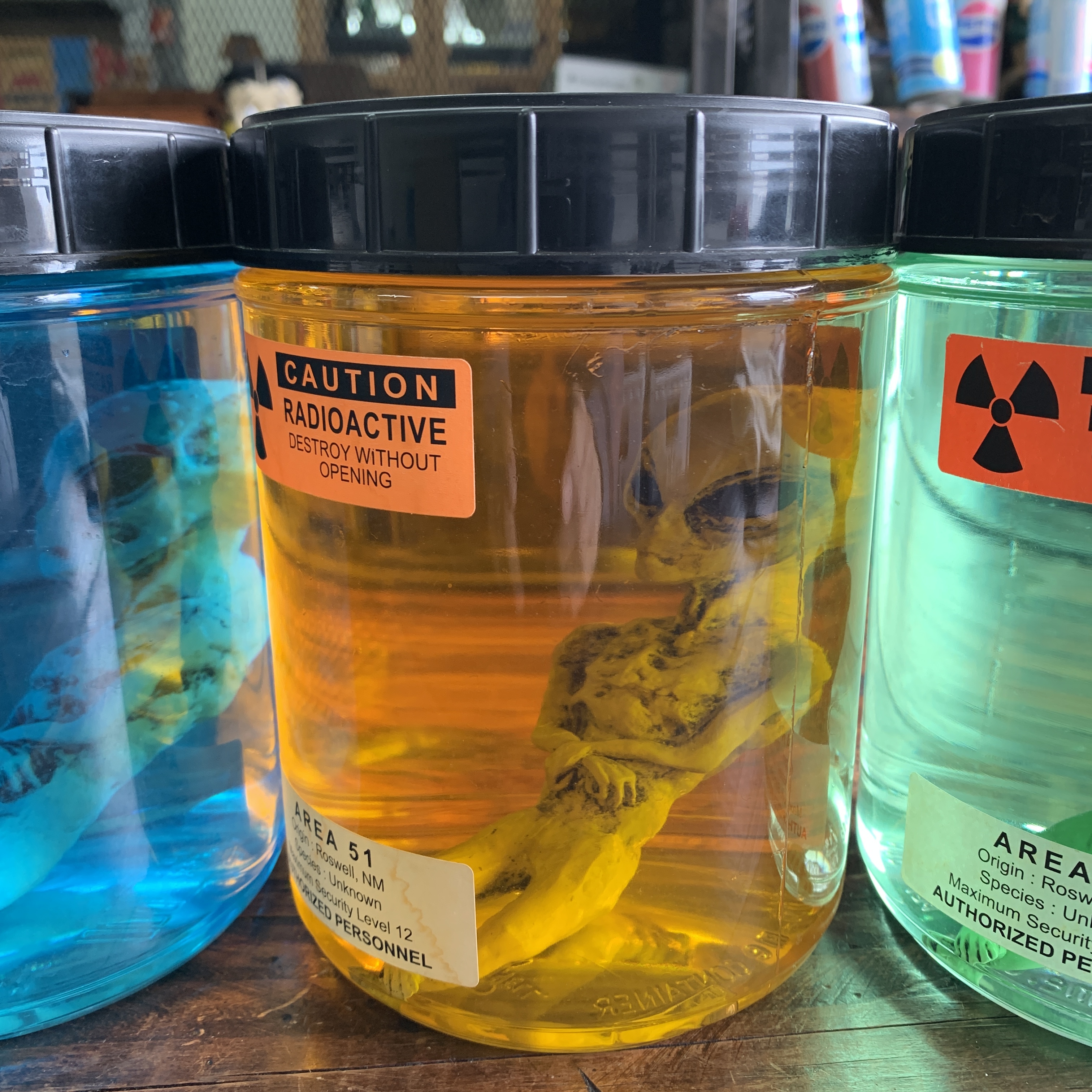 Usaボトル エリア51 エイリアンのホルマリン漬け 3色セット Diggit Official Shop